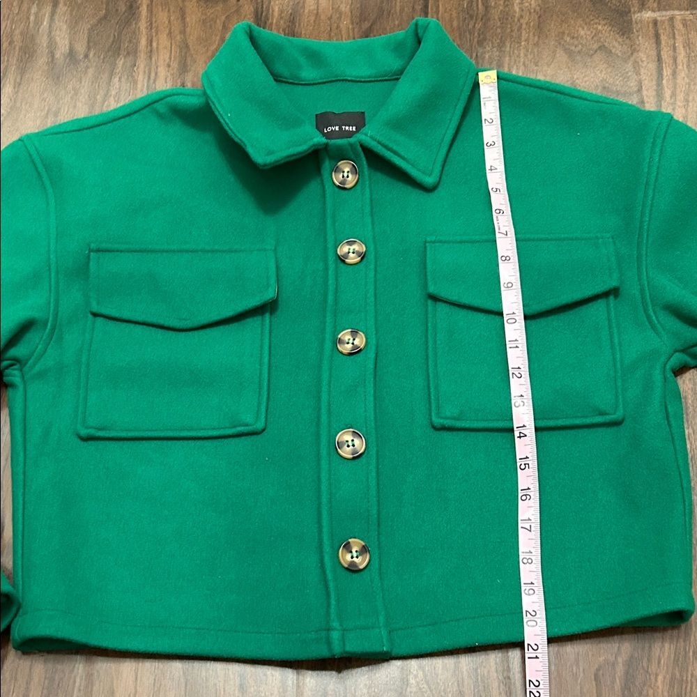 Love Tree Emerald Utility Jacket Blazer - Picture 4 of 9